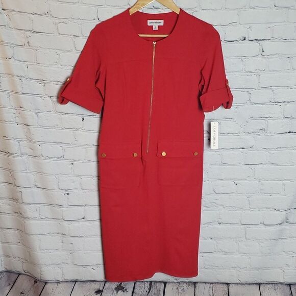 NWT Red Shelby & Palmer Dress - Picture 1 of 6